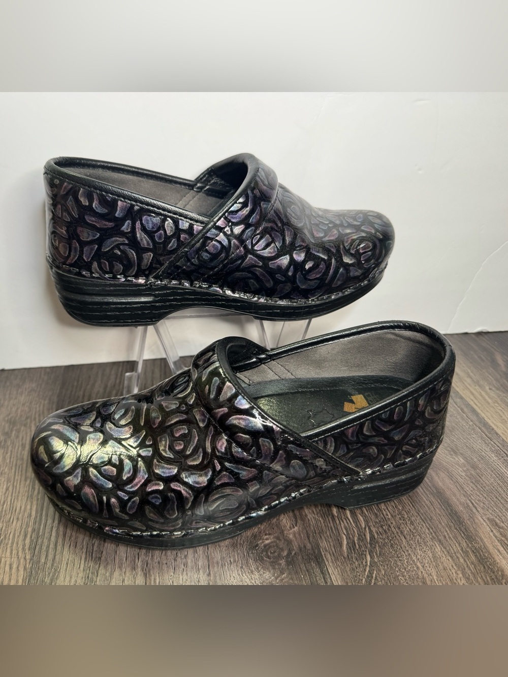 Dansko Professional Clog Slip Resistant Purple Tones  Women's Sz EU 38 US 7.5-8